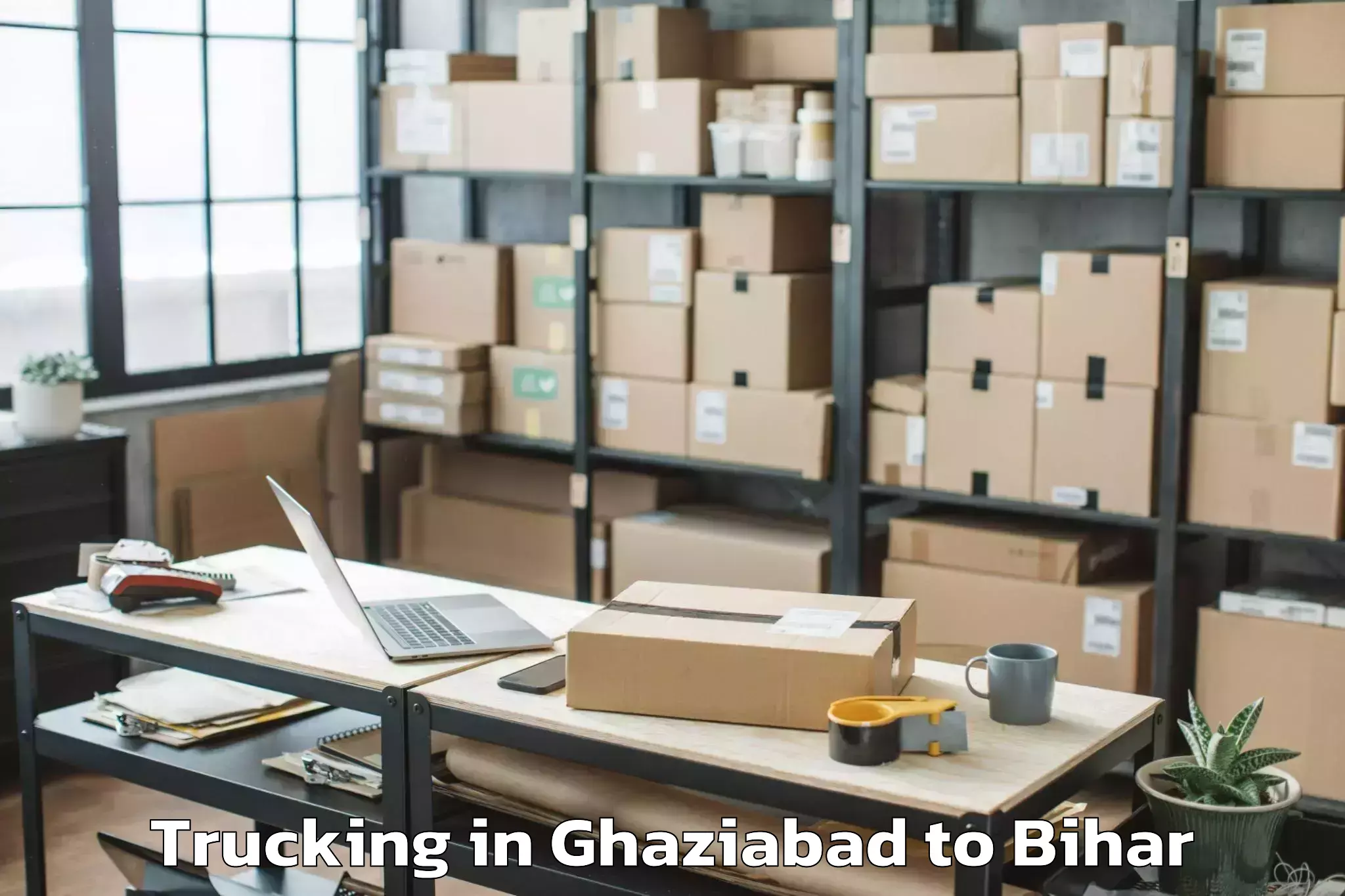 Professional Ghaziabad to Barahiya Trucking